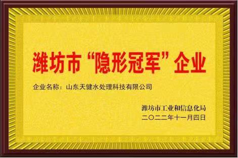 潍坊市“隐形冠军”企业